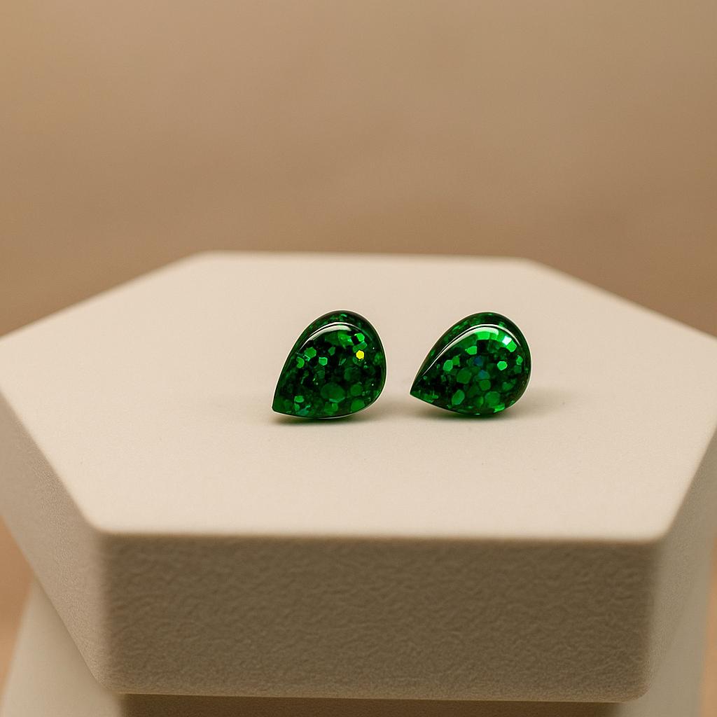 Emerald Teardrop Earrings