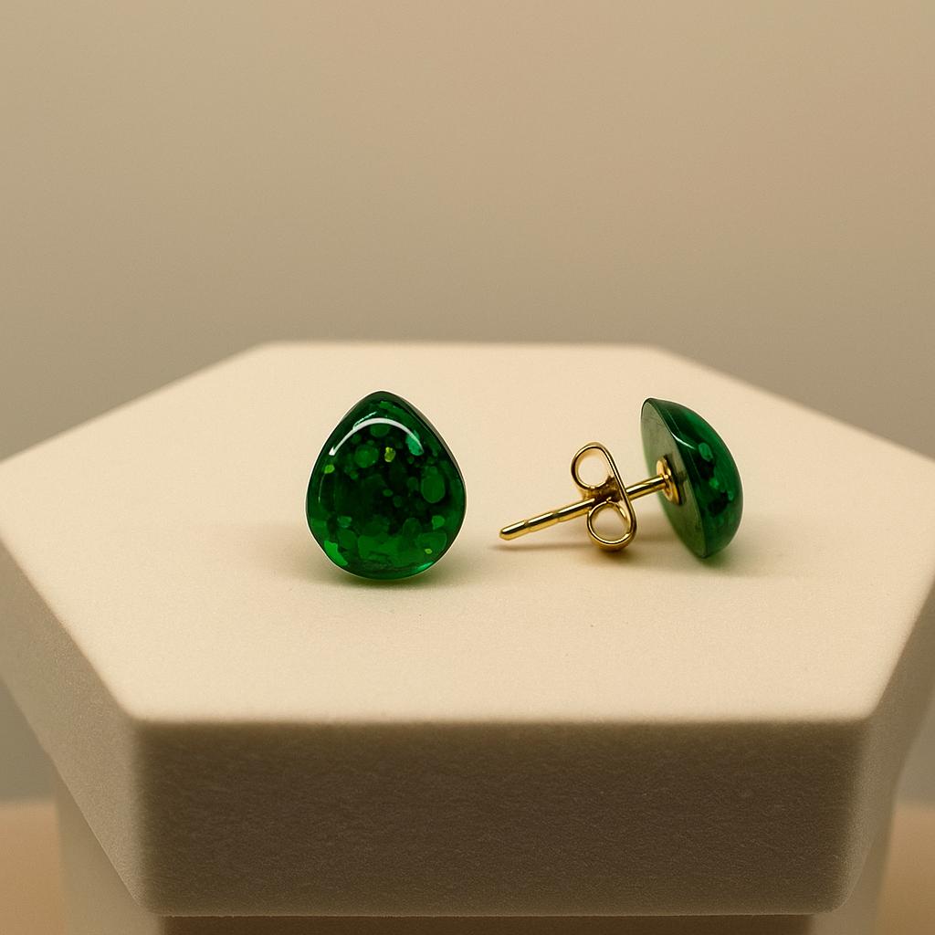 Emerald Teardrop Earrings