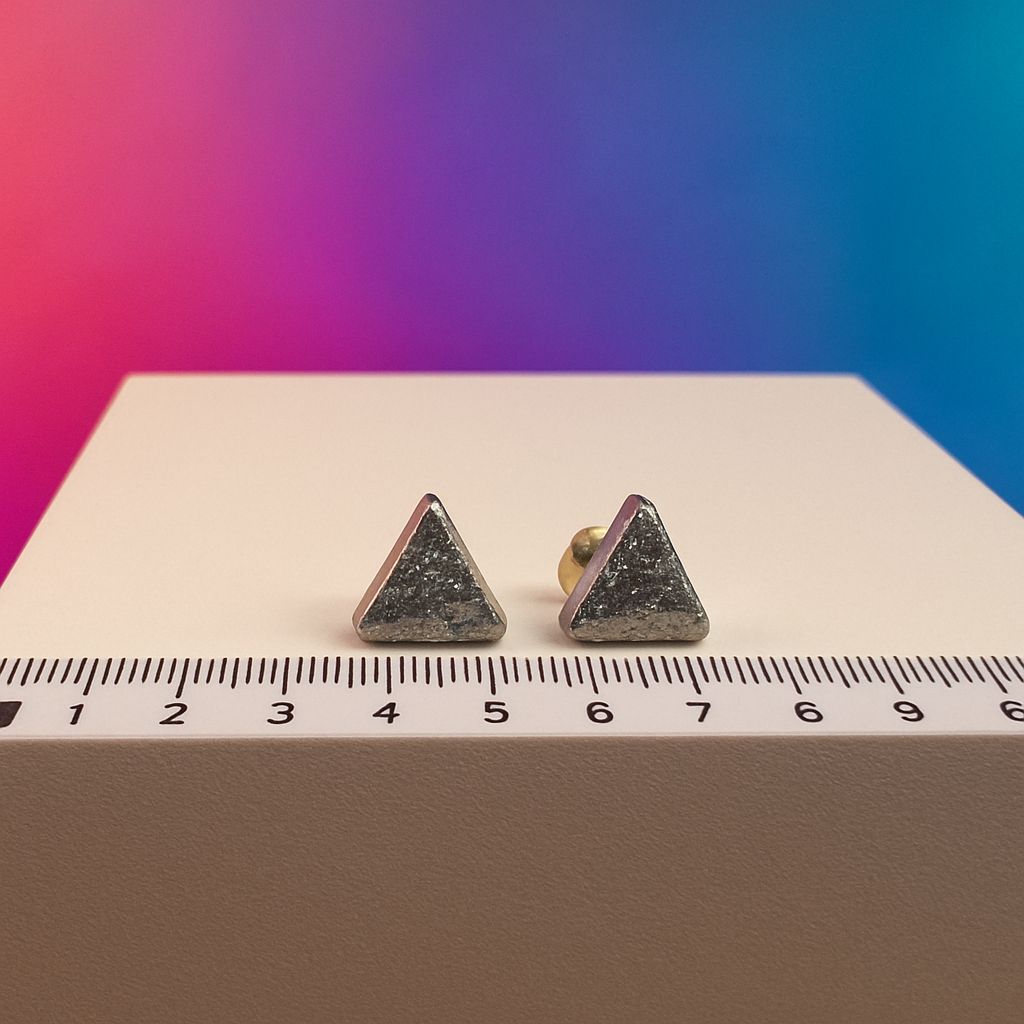 Galaxy Starlight Triangle Earrings– Celestial Sparkle