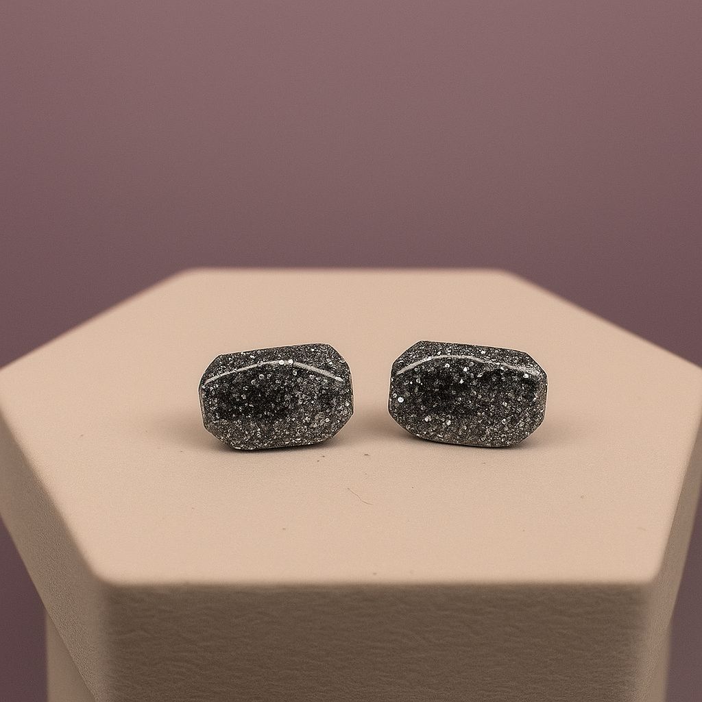 Galaxy Stardust Rectangle Earrings