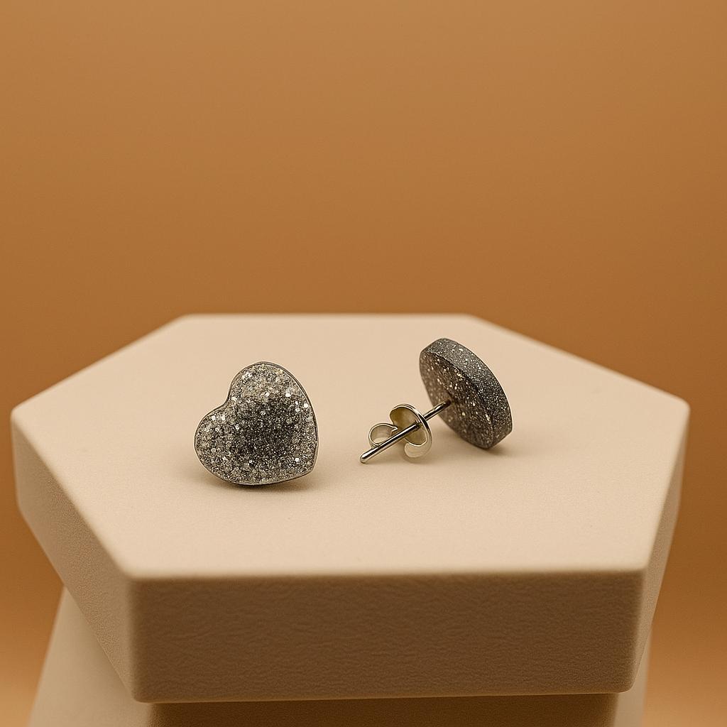 Galaxy Heart Earrings – Celestial Love Sparkle