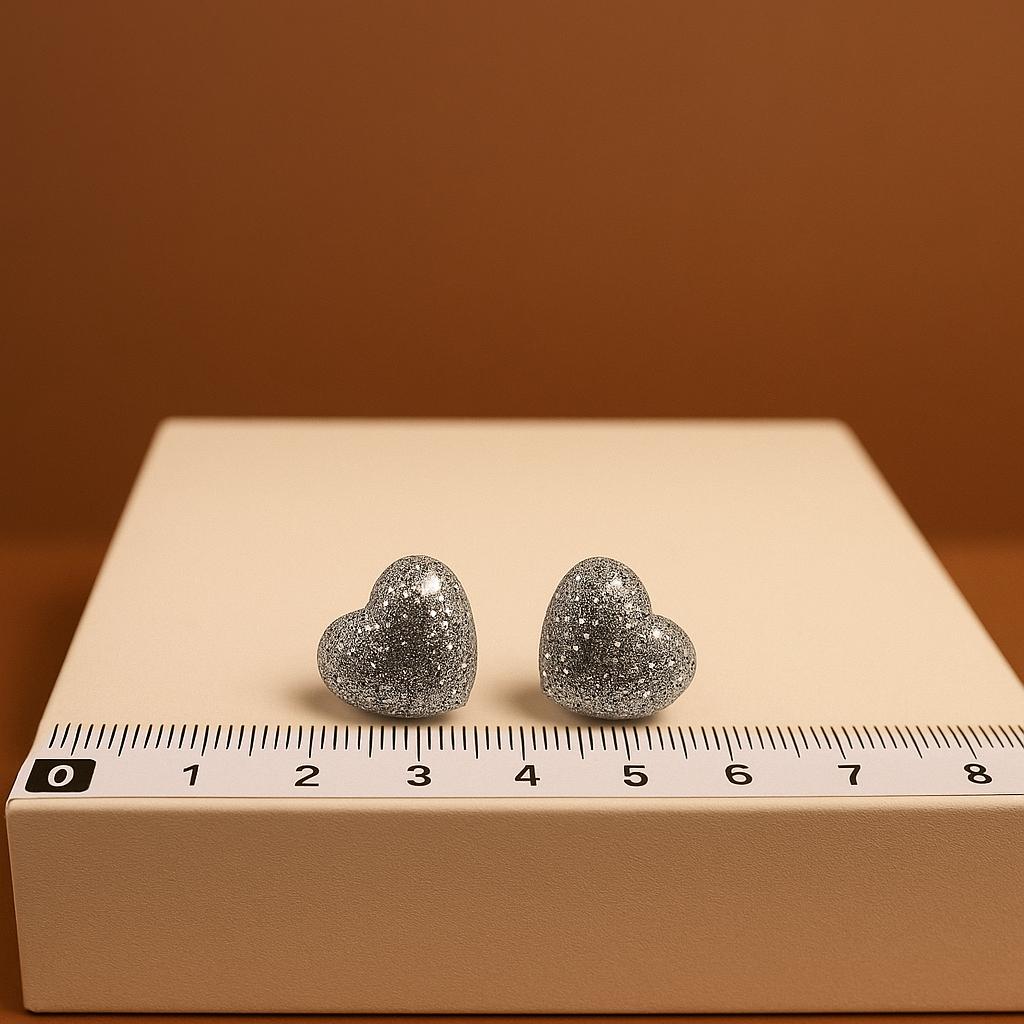 Galaxy Heart Earrings – Celestial Love Sparkle