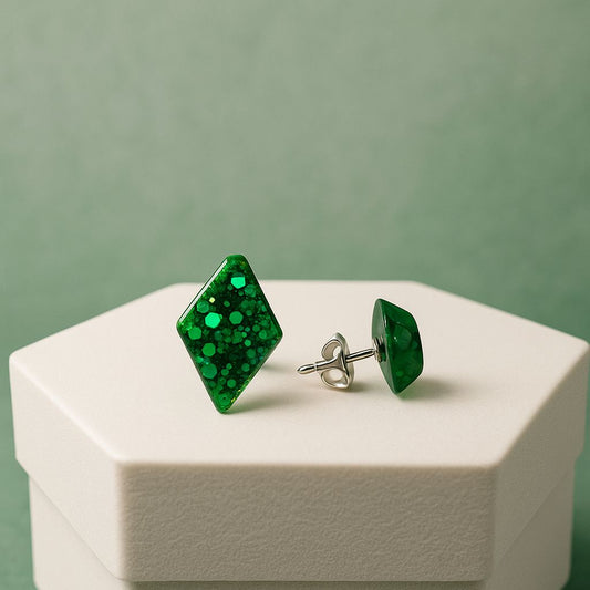Emerald Diamond Earrings